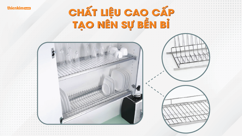 Chất liệu cao cấp tạo nên sự bền bỉ Giá úp chén đĩa 600mm Hafele 544.06.024